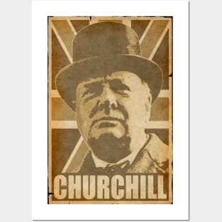 Winston Churchill Union Jack Posters and Art